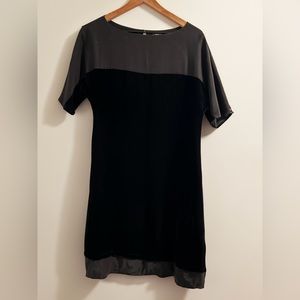 Satin & Velvet black Max&Co mini/midi dress